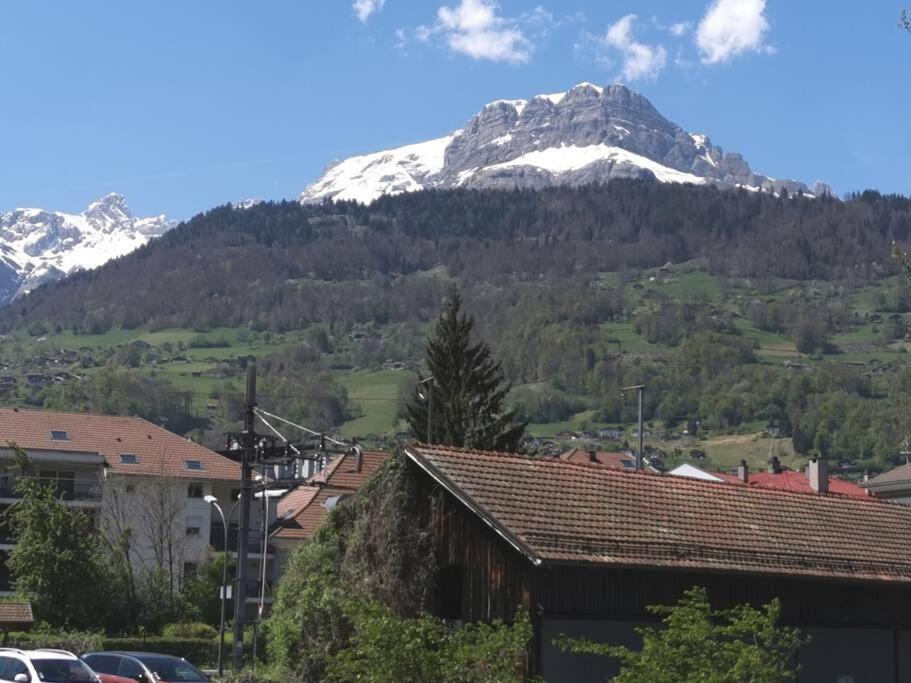 Super Appartement Cocooning Vu Mont Blanc 萨莱切 外观 照片